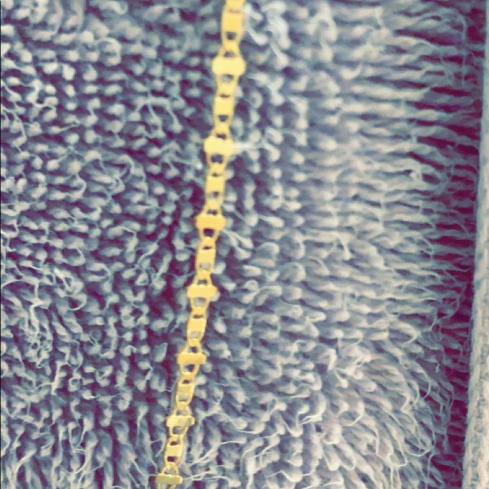 Stainless steel gold anklet